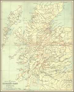 Scottish Highland Clan Map