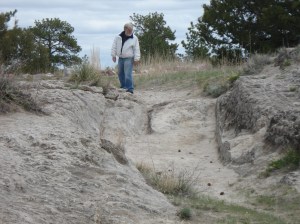 Modern day pioneer stuck in a rut.