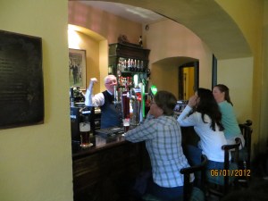 Peggy in the cradle of Guinness