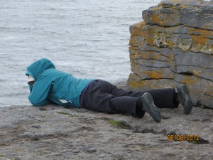 She is taking pictures!