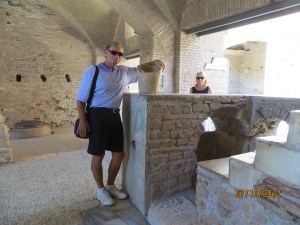 In Ostia Antica, Dave knows where they hide the ice.